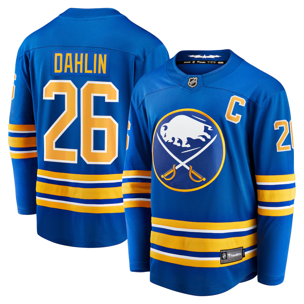 Men's Buffalo Sabres Rasmus Dahlin Fanatics Royal Home Breakaway Jersey