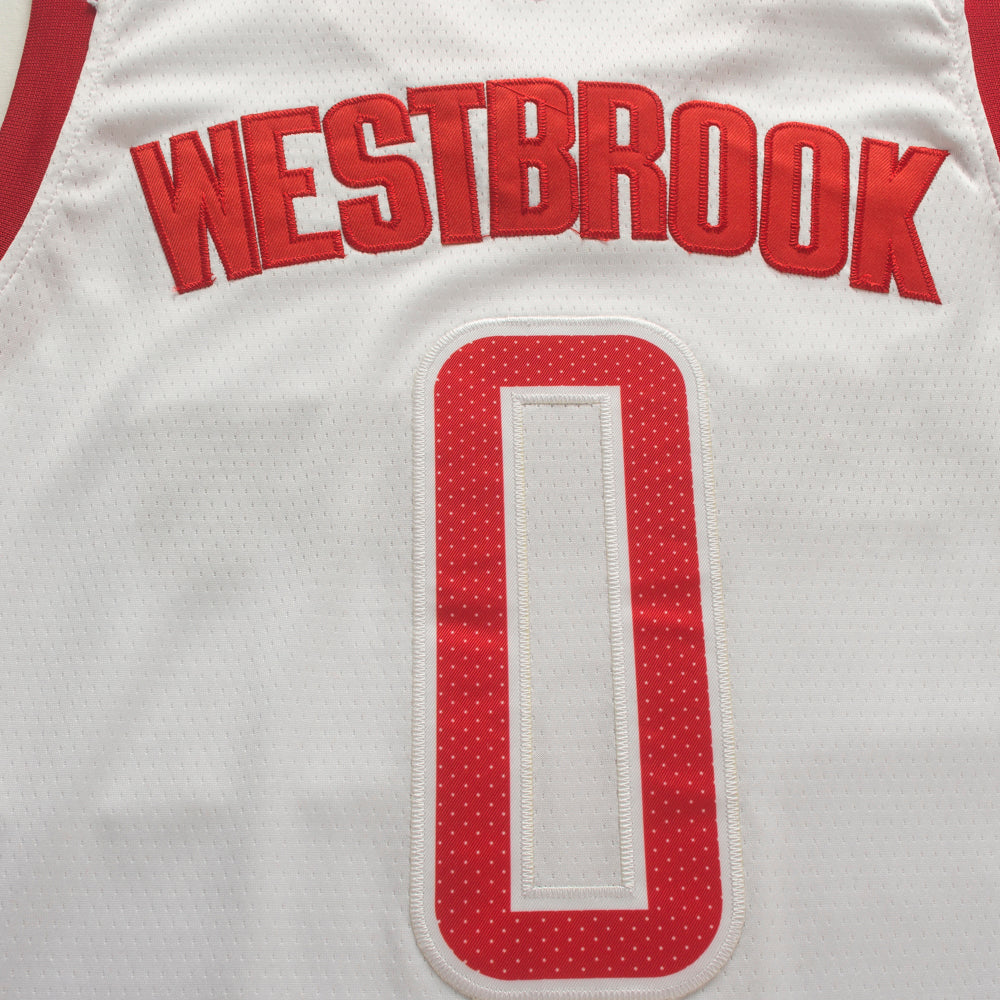 Men's Houston Rockets Russell Westbrook NBA White Classics Swingman Player Jersey