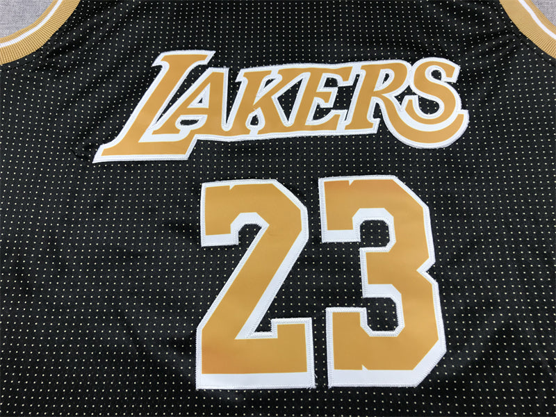 Men's Los Angeles Lakers LeBron James Black Select Series Swingman Jersey
