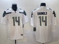 Men's Seattle Seahawks Sam Darnold White Game Player Jersey
