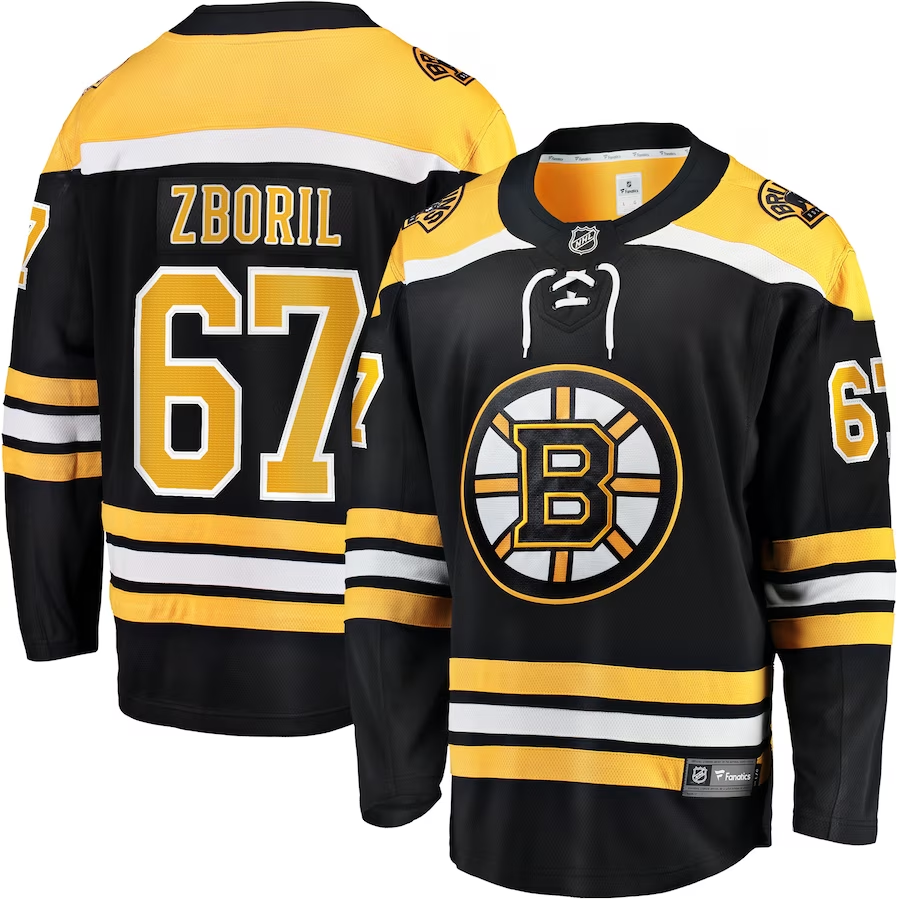Men's Boston Bruins Jakub Zboril Black Replica Player Jersey