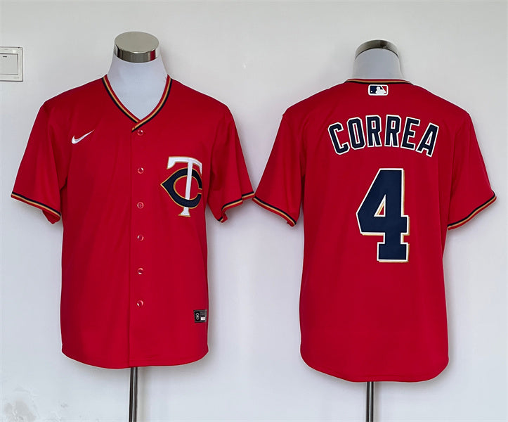 Men's Minnesota Twins Carlos Correa Red Replica Player Jersey