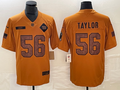 Men's New York Giants Lawrence Taylor Brown 2023 Salute To Service Retired Player Limited Jersey