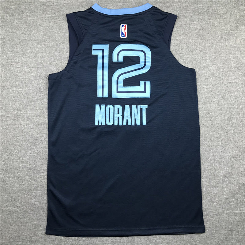 Men's Memphis Grizzlies Ja Morant Navy Replica Fast Break Jersey