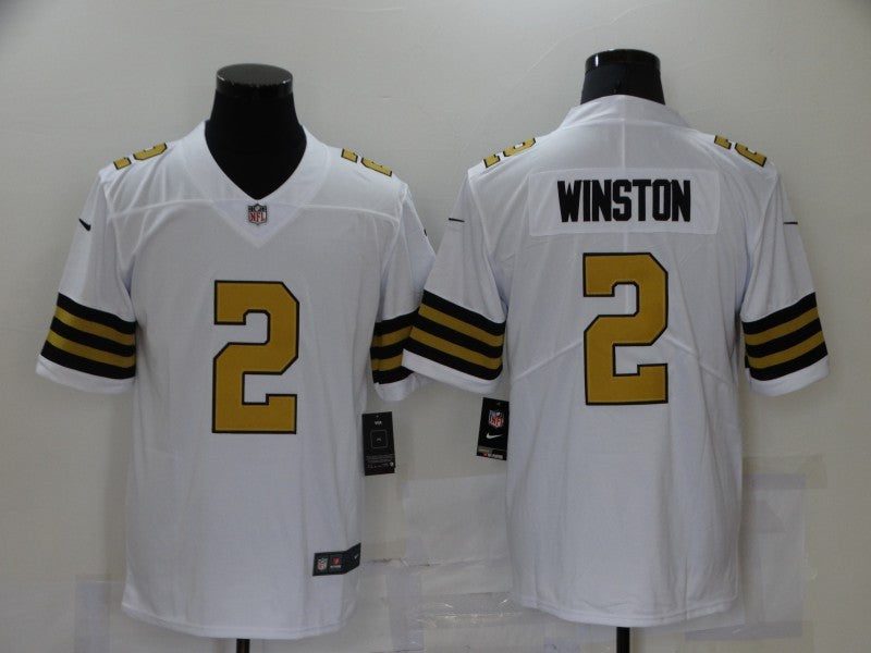 Men's New Orleans Saints Jameis Winston White Alternate Game Jersey