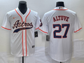 Men's Houston Astros Jose Altuve White Replica Jersey Joint Edition