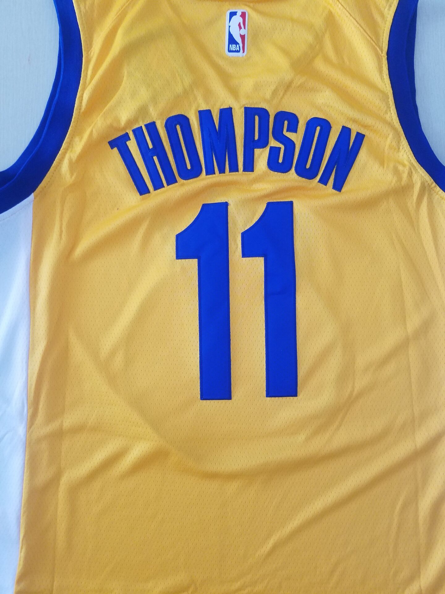 Men's Golden State Warriors Klay Thompson Yellow Fashion Swingman Jersey
