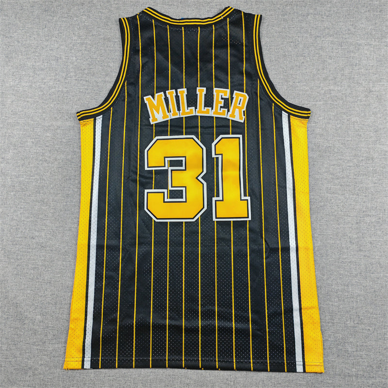 Men's Indiana Pacers Reggie Miller Black Swingman Player Jersey