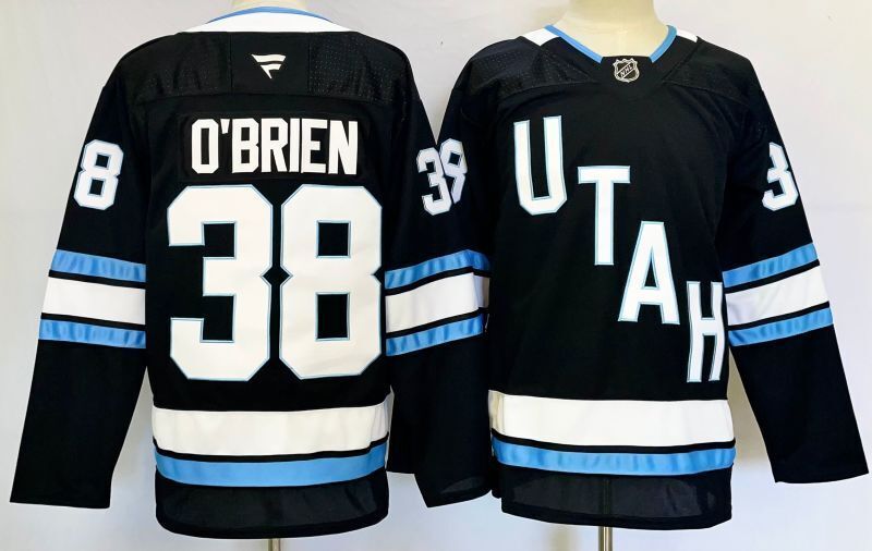 Men's Utah Mammoth Liam O'Brien Fanatics Black Player Game Jersey