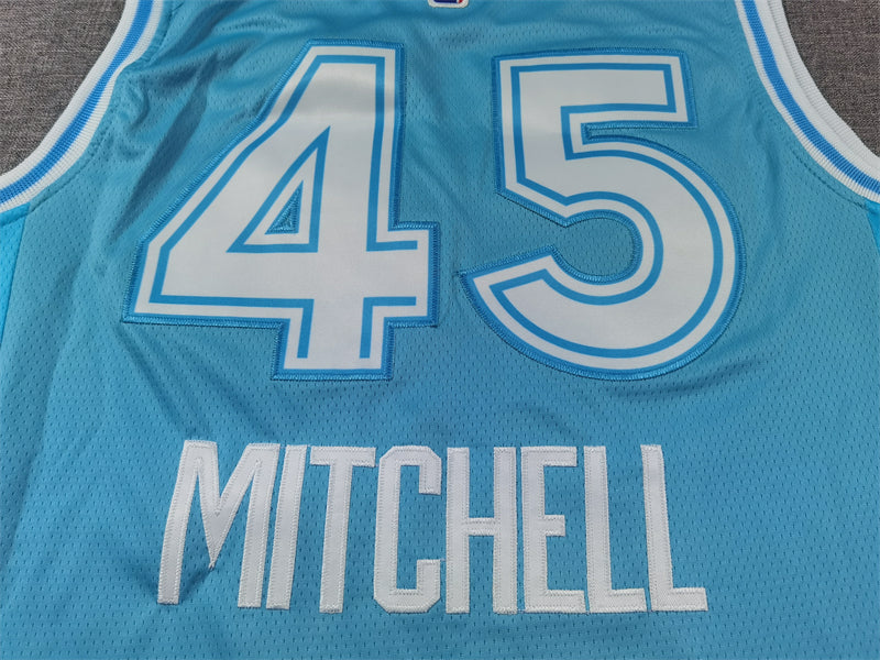Men's Cleveland Cavaliers Donovan Mitchell Light Blue 2024/25 Swingman Jersey - City Edition