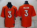 Men's Denver Broncos Russell Wilson Orange Game Jersey
