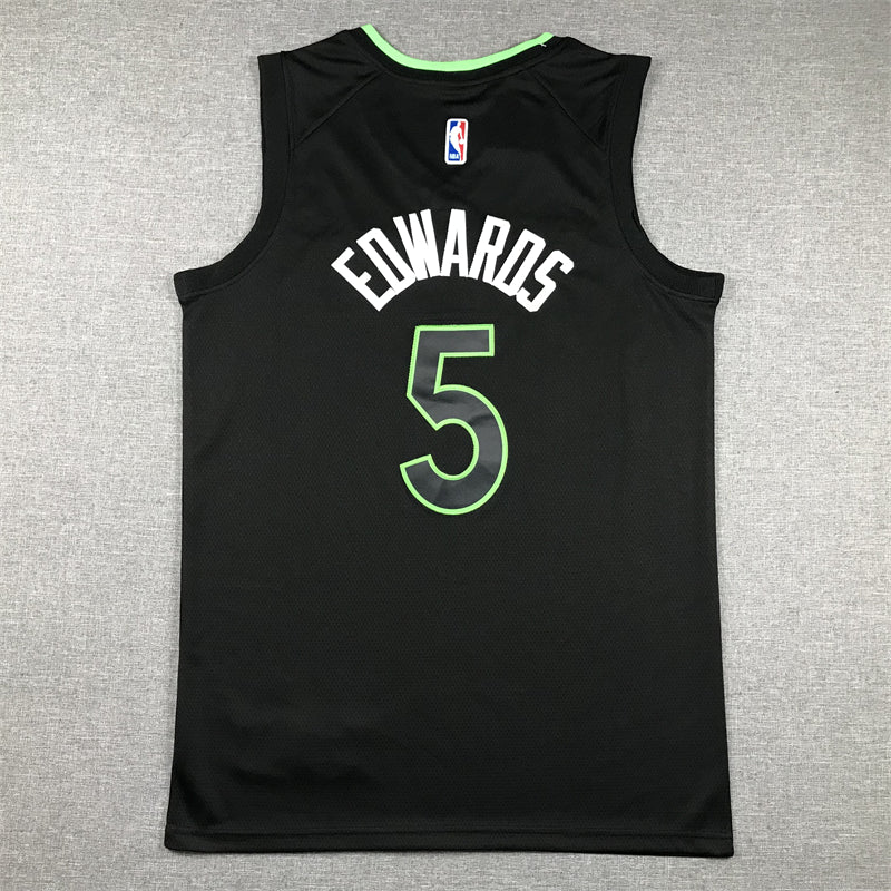 Men's Minnesota Timberwolves Anthony Edwards Black 2022/23 Swingman Jersey - Statement Edition