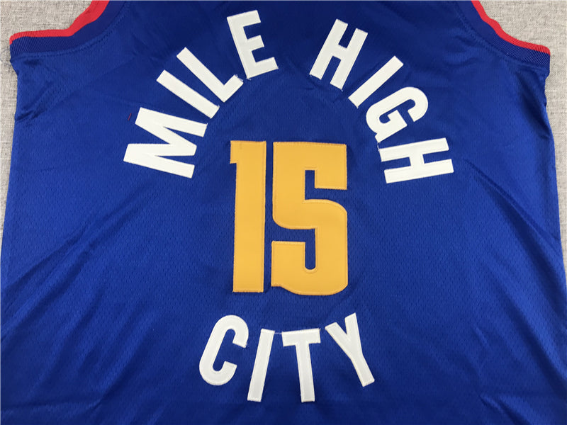 Men's Denver Nuggets Nikola Jokic NBA Player Jersey - Retro Blue