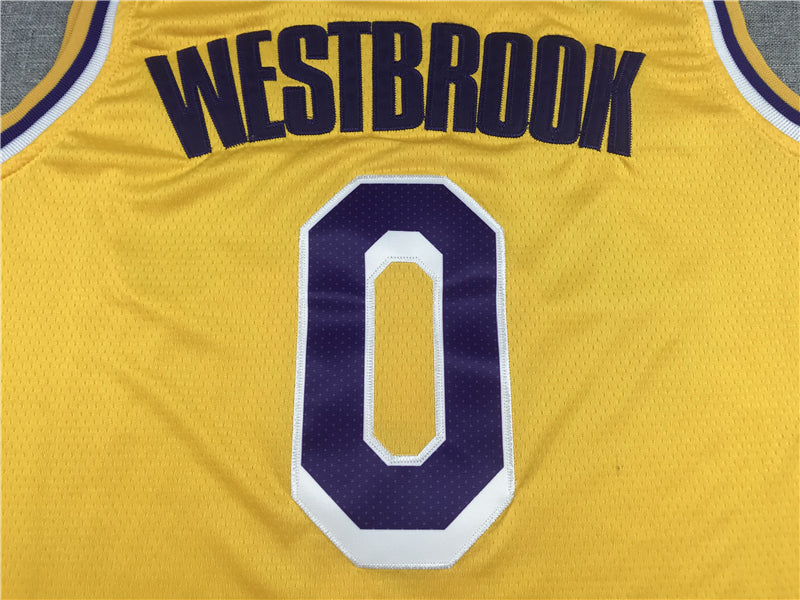 Men's Los Angeles Lakers Russell Westbrook Gold 2020/21 Fast Break Player Jersey