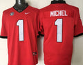 Men's Georgia Bulldogs Sony Michel Red Player Game Jersey