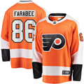 Men's Philadelphia Flyers Joel Farabee Orange Replica Player Jersey