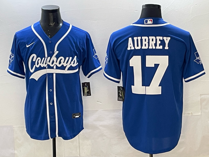 Men's Dallas Cowboys Brandon Aubrey Royal Game Jersey