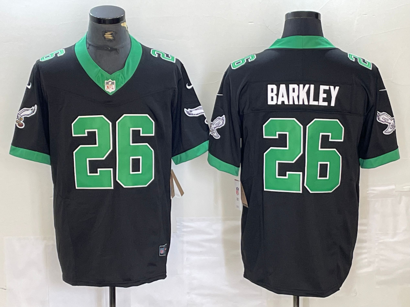 Men's Philadelphia Eagles Saquon Barkley Black Vapor F.U.S.E. Limited Jersey