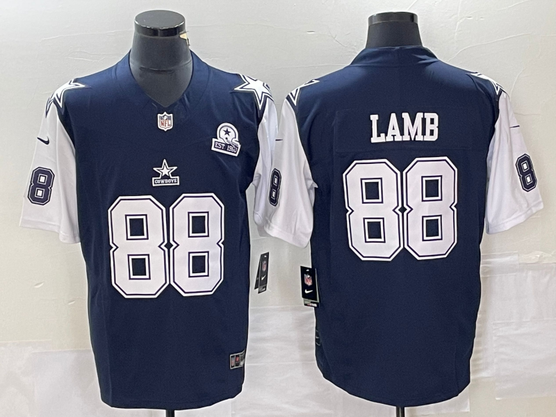 Men's Dallas Cowboys CeeDee Lamb Navy Player Jersey