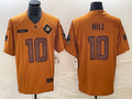 Men's Miami Dolphins Tyreek Hill Brown 2023 Salute To Service Limited Jersey
