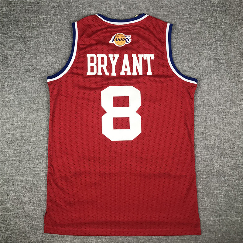 Men's 03 All Star Los Angeles Lakers Kobe Bryant Red Hardwood Classics Swingman Jersey