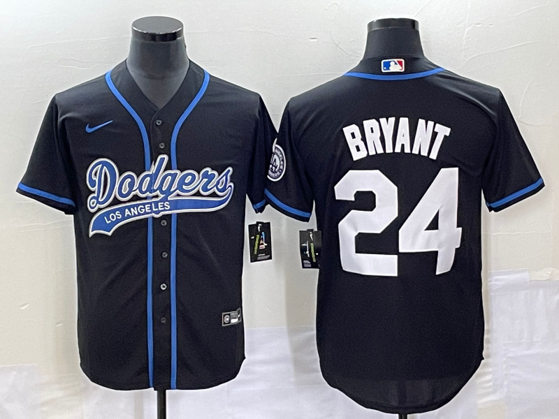 Men's Los Angeles Dodgers Kris Bryant Black Player Jersey Joint Edition