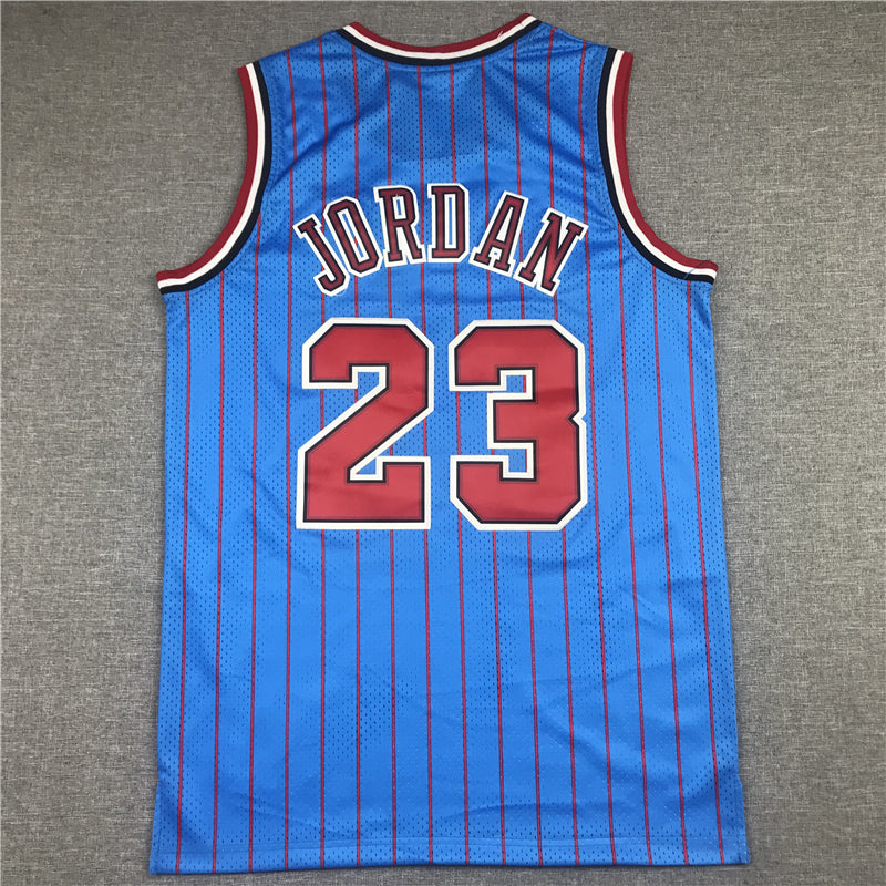 Men's Chicago Bulls Michael Jordan Blue Hardwood Classics Authentic Jersey