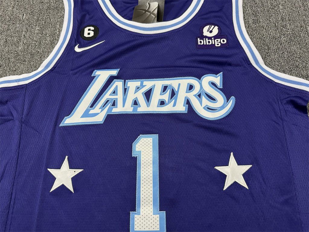Men's Los Angeles Lakers D'Angelo Russell Purple Swingman Jersey