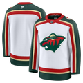 Men's Minnesota Wild Fanatics White 25th Anniversary Premium Blank Jersey