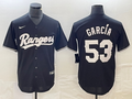 Men's Texas Rangers Adolis Garcia Black Replica Player Jersey