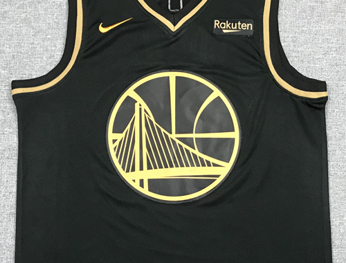 Men's Golden State Warriors Stephen Curry Black Classic Swingman Jersey