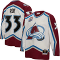 Men's Colorado Avalanche Patrick Roy Mitchell Ness White 2000/01 Blue Line Player Jersey