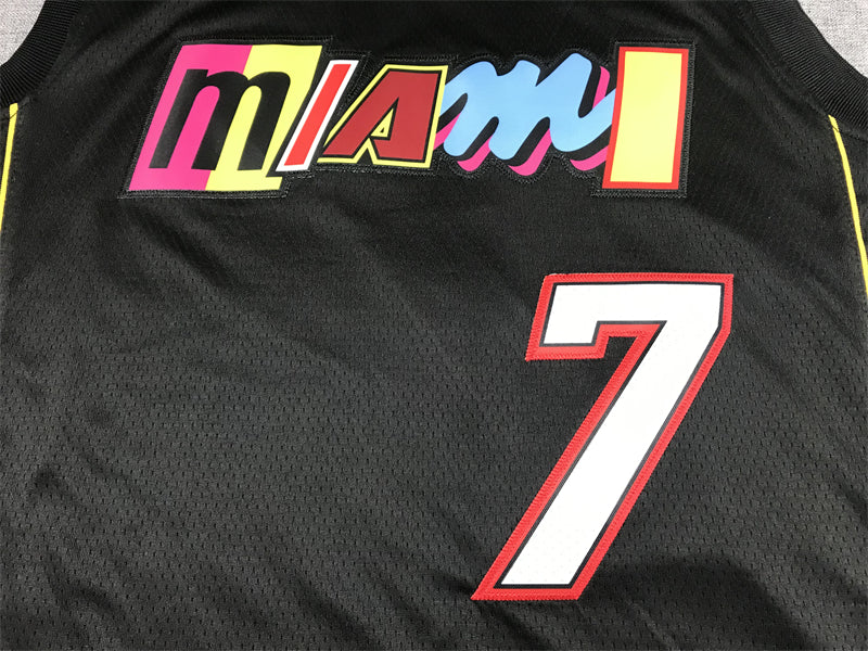 Men's Miami Heat Kyle Lowry Black Swingman Player Jersey - City Edition