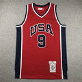 Men's Michael Jordan Red USA Dream Team Olympics Jersey