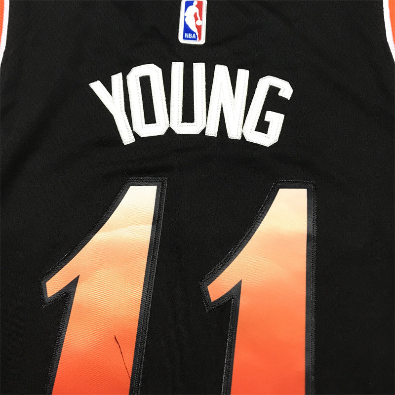 Men's Atlanta Hawks Trae Young Black 2022/23 Swingman Jersey - City Edition