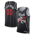 Men's Toronto Raptors Black 2025/26 City Edition Swingman Custom Jersey