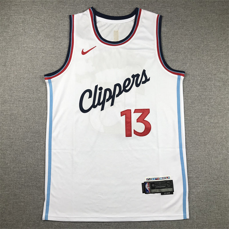 Men's LA Clippers Paul George White Swingman Jersey