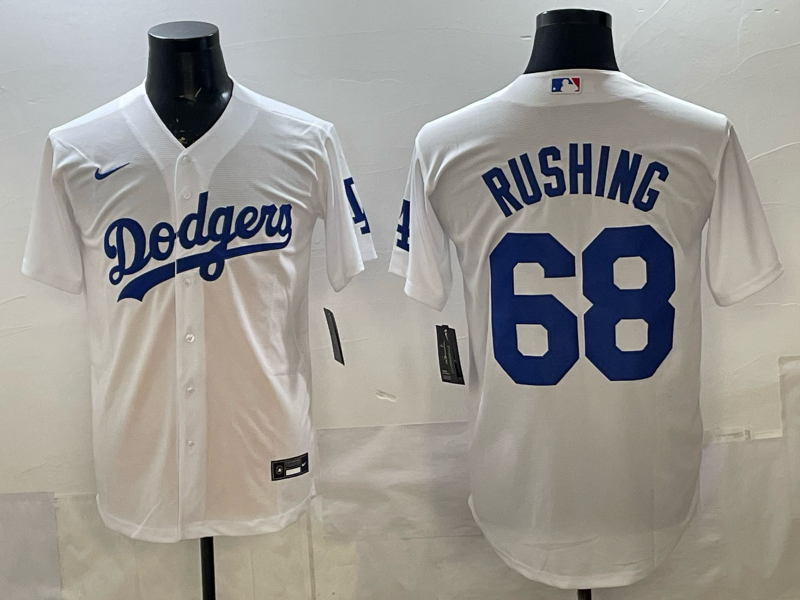 Men's Los Angeles Dodgers Jack Rushing White Home Replica Jersey