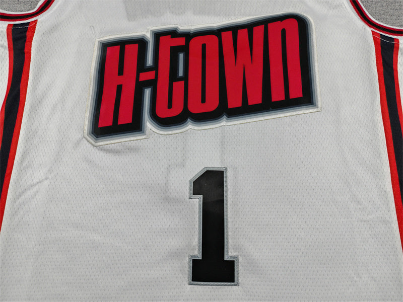 Men's Houston Rockets Amen Thompson White 2024/25 Swingman Player Jersey - City Edition