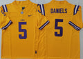 Men's LSU Tigers Jayden Daniels Yellow Player Jersey