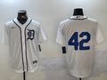 Men's Detroit Tigers White 2024 Jackie Robinson Day Home Limited Jersey
