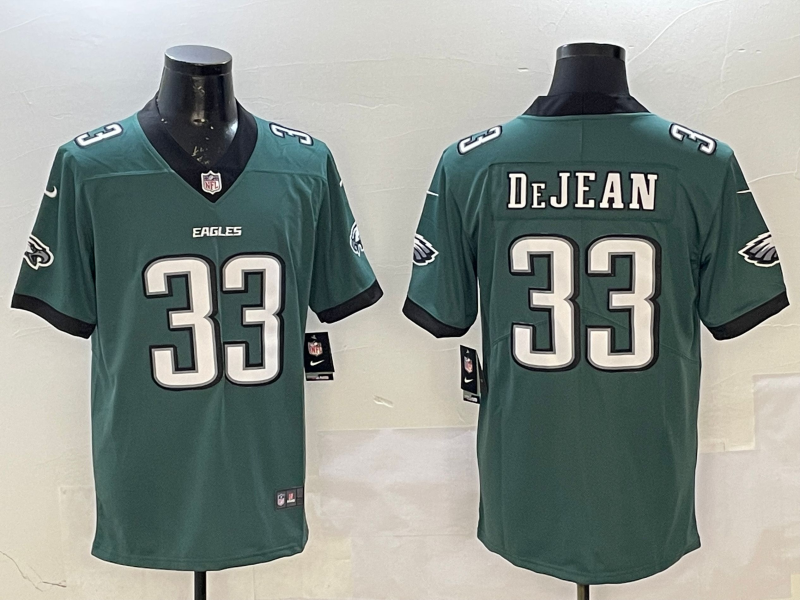 Men's Philadelphia Eagles Cooper DeJean Midnight Green Game Player Jersey