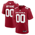 Men's Arizona Cardinals Cardinal Custom Game Jersey