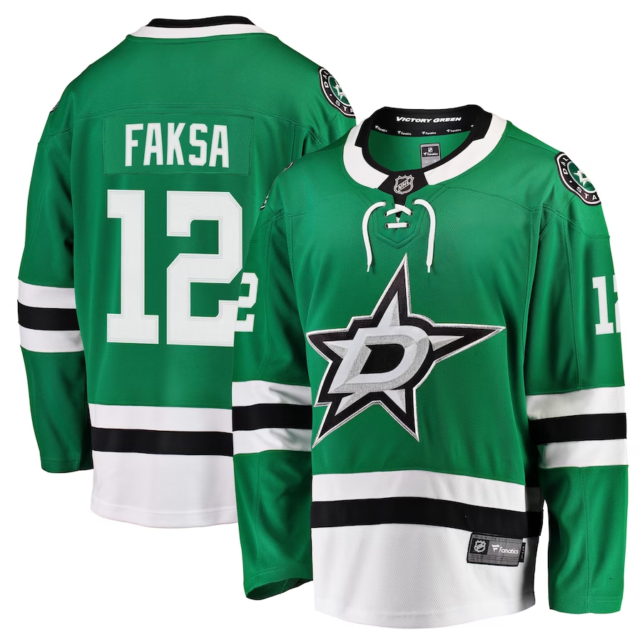 Men's Dallas Stars Radek Faksa Kelly Green Breakaway Player Jersey