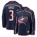 Men's Columbus Blue Jackets Charlie Coyle Fanatics Navy Home Breakaway Jersey