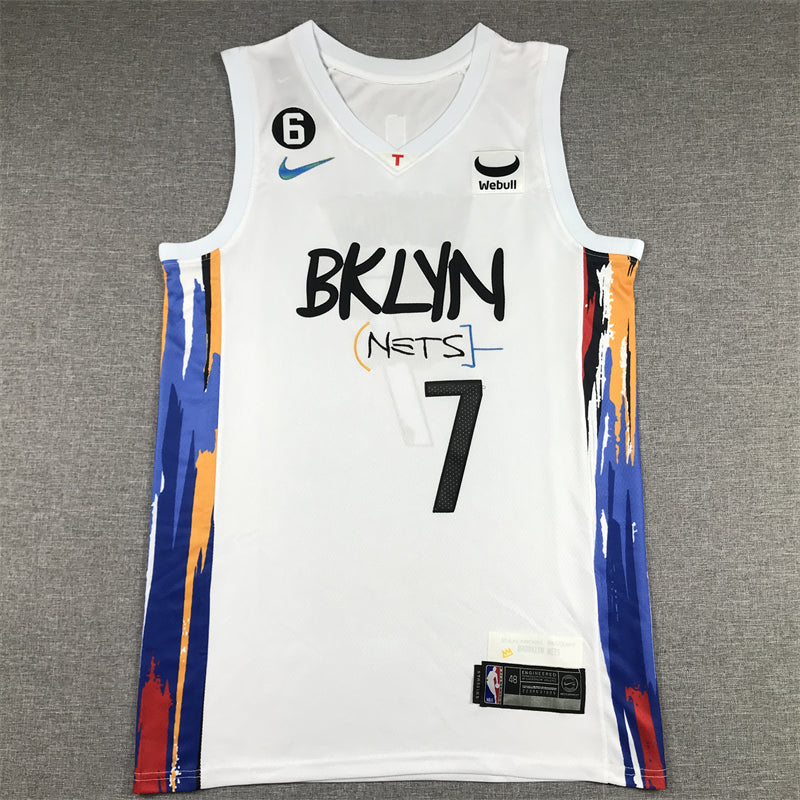 Men's Brooklyn Nets Kevin Durant White 2022/23 Fastbreak Jersey - City Edition