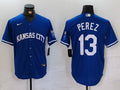 Men's Kansas City Royals Salvador Perez Royal Replica Player Jersey