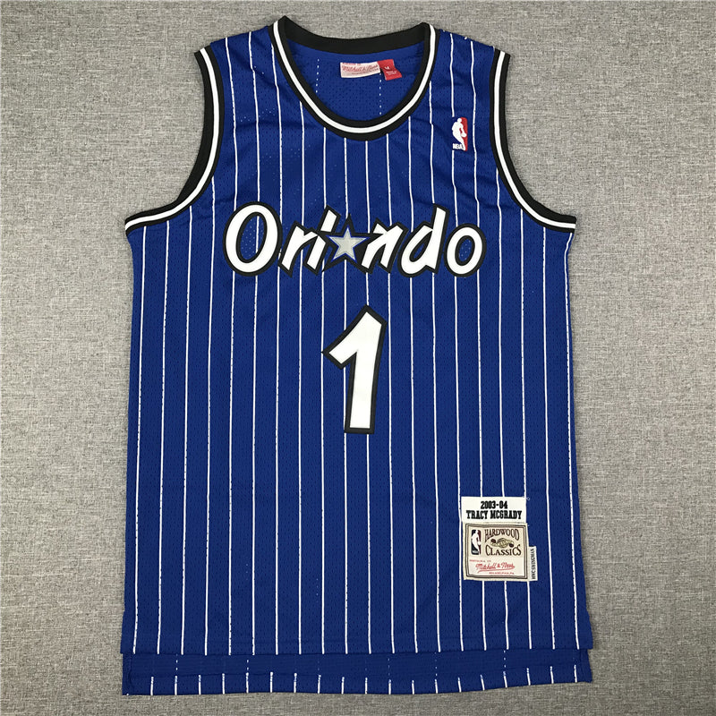 Men's Orlando Magic Tracy McGrady 2003-04 Blue Hardwood Classics Swingman Jersey