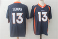 Men's Denver Broncos Trevor Siemian Navy Game Jersey