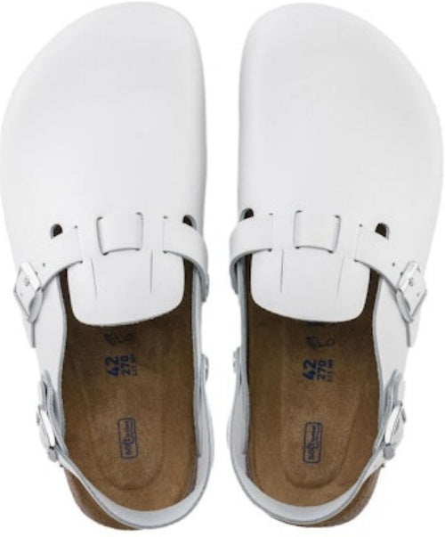 Birkenstock Kay SL 1018229 Natural Leather Narrow Fit White Sandals